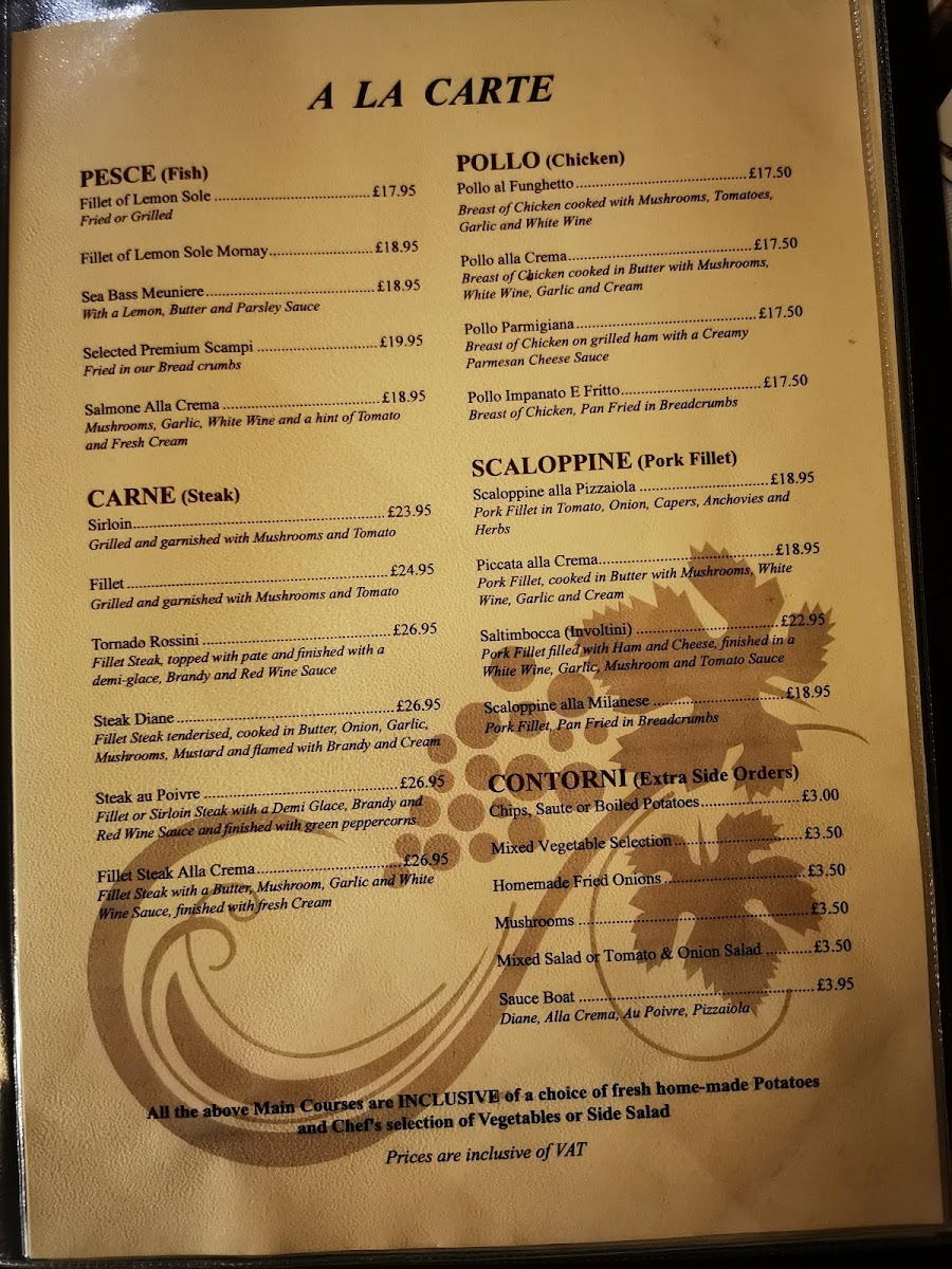 Menu Bruno's Italian Restaurant-2